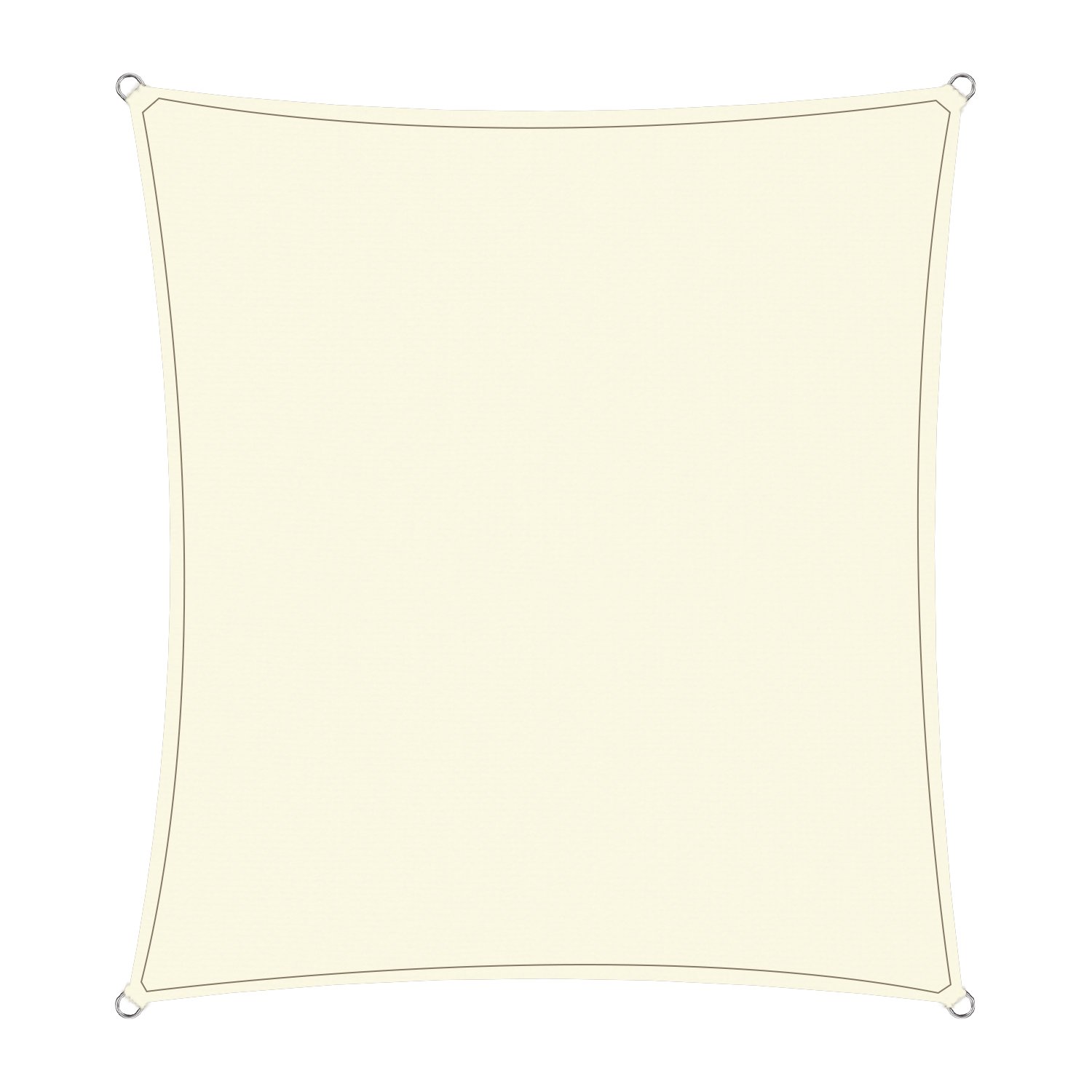 Wallaroo Waterproof Outdoor Shade Sail Canopy Sun Cloth  Square 4x4M