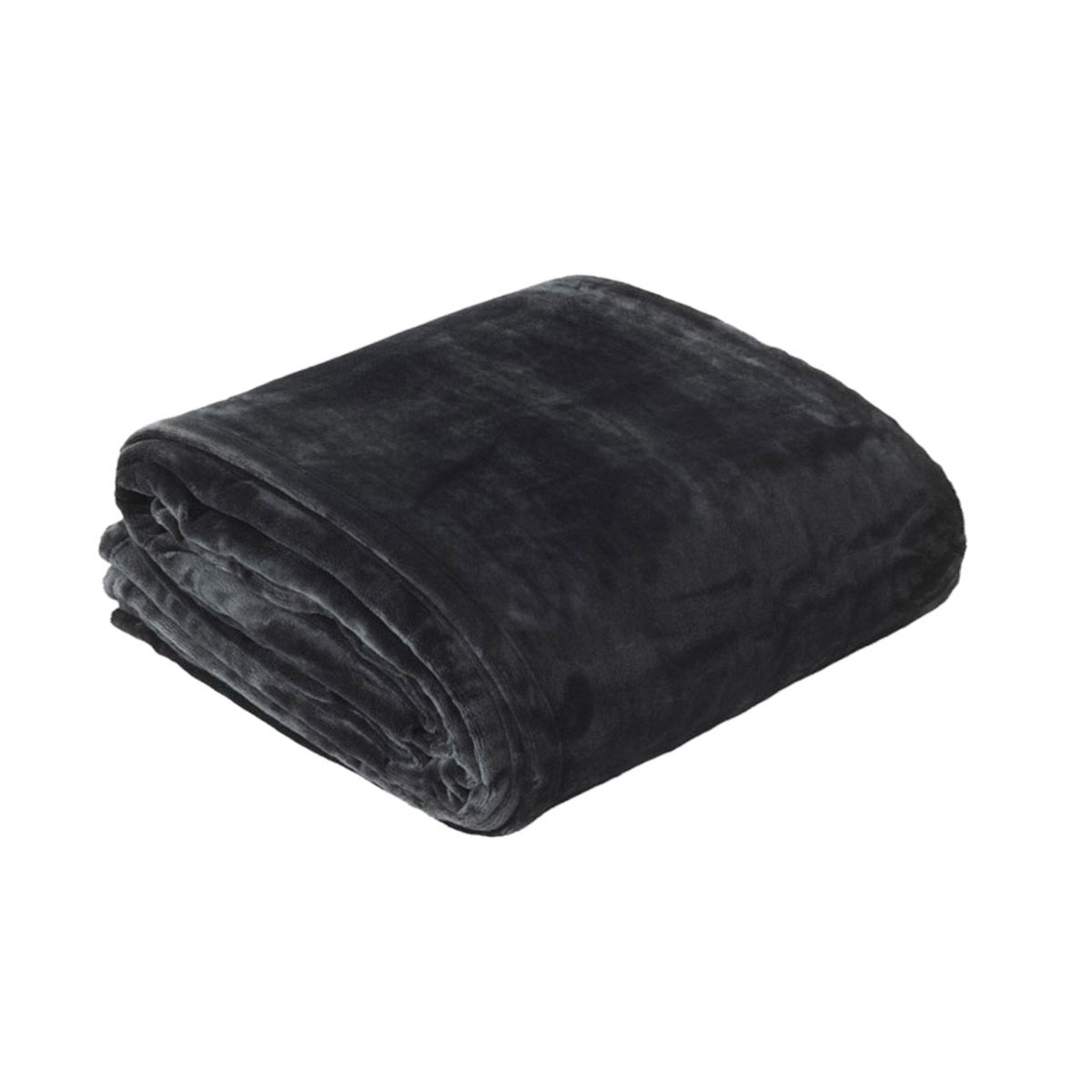 In 2 Linen 350GSM Plush Ultra Soft Velvet Touch Blanket Charcoal Double/Queen