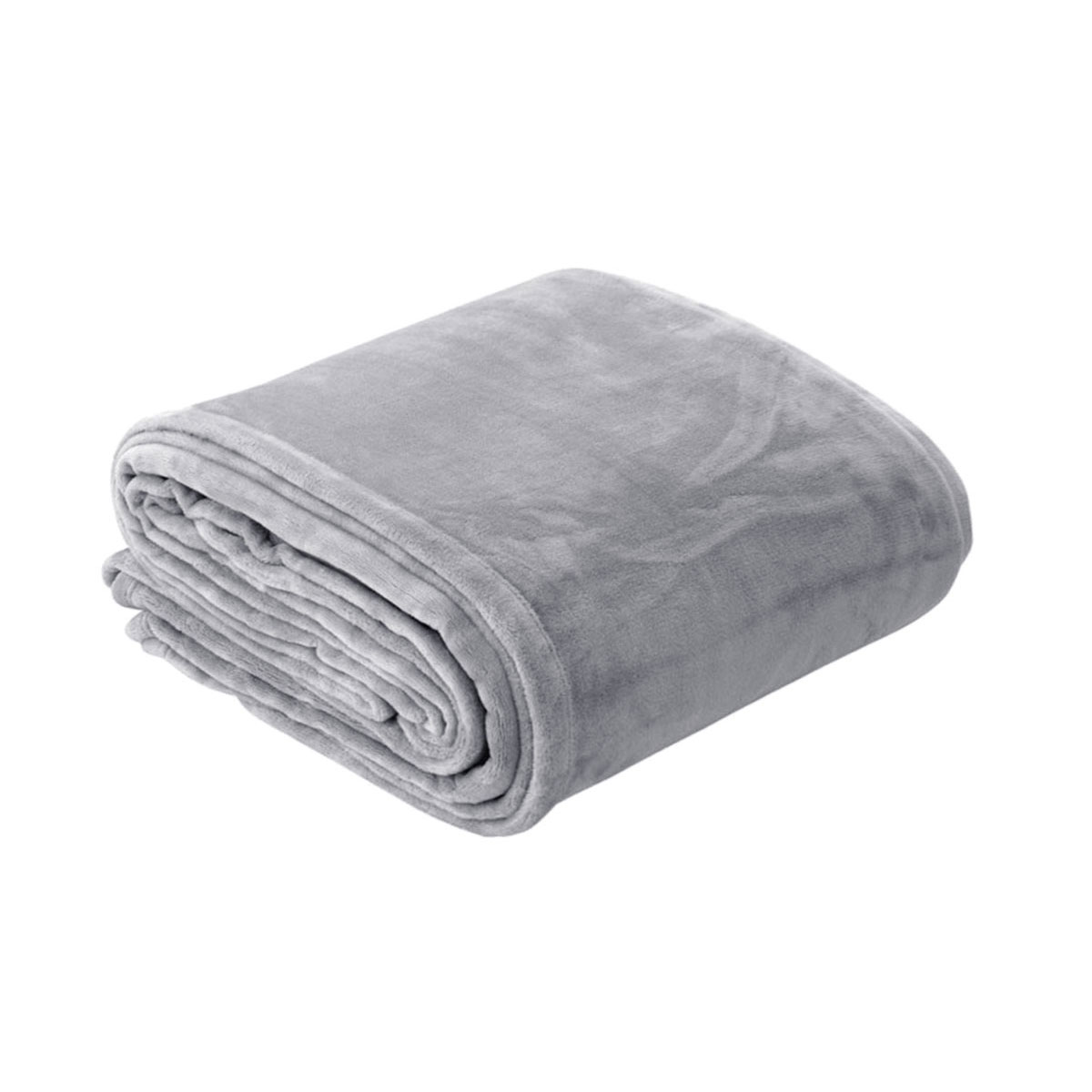 In 2 Linen 350GSM Plush Ultra Soft Velvet Touch Blanket Silver King/Super King