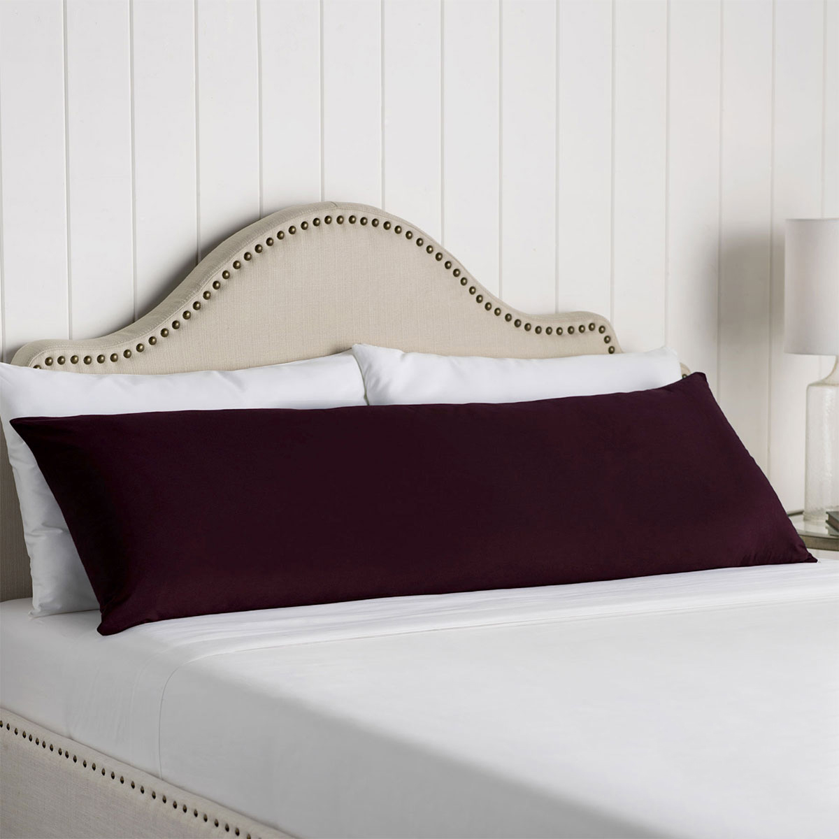 Artex 100% Cotton Body Pillowcase Eggplant