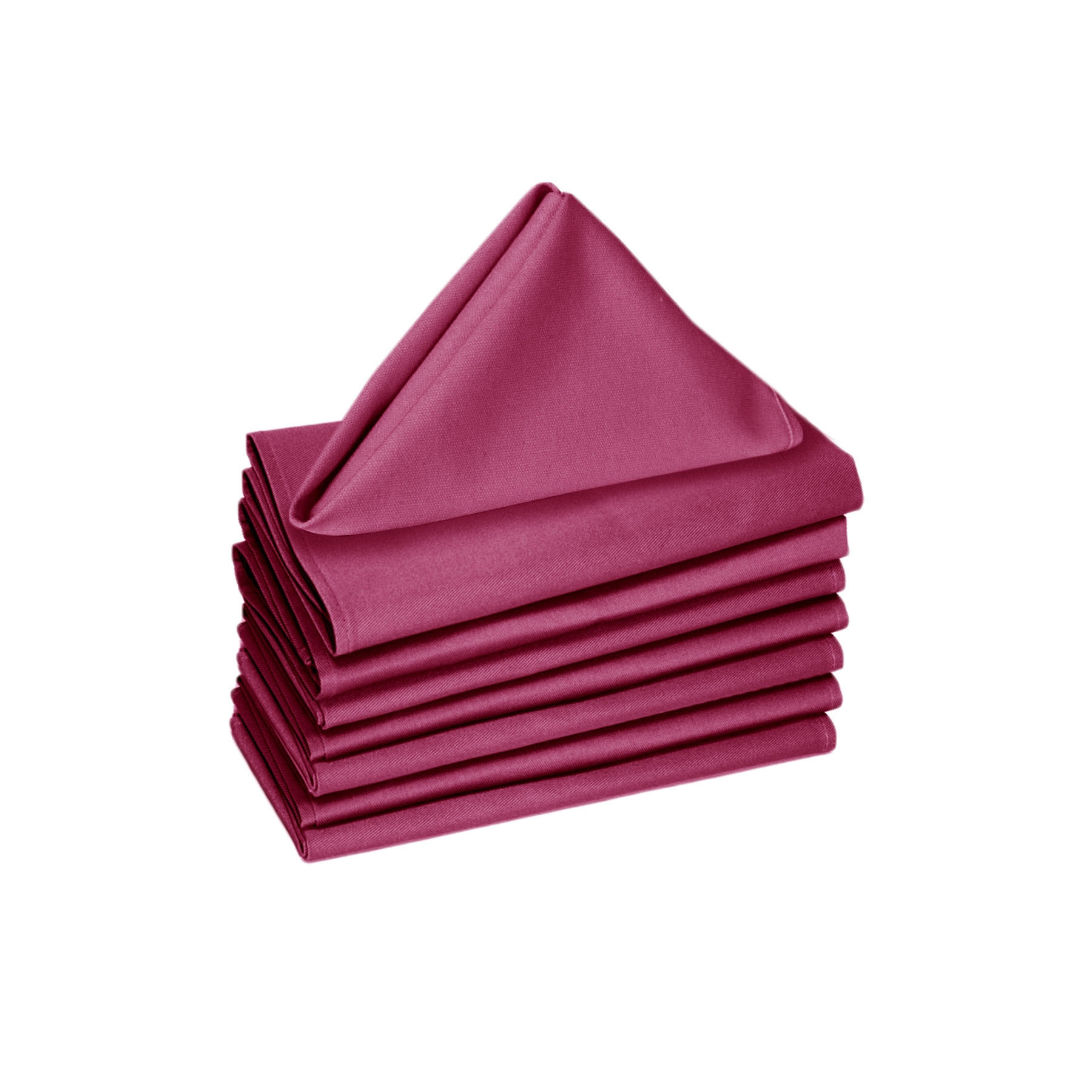 Hoydu Set of 8 Cotton OR Poly Cotton Napkins Fuschia