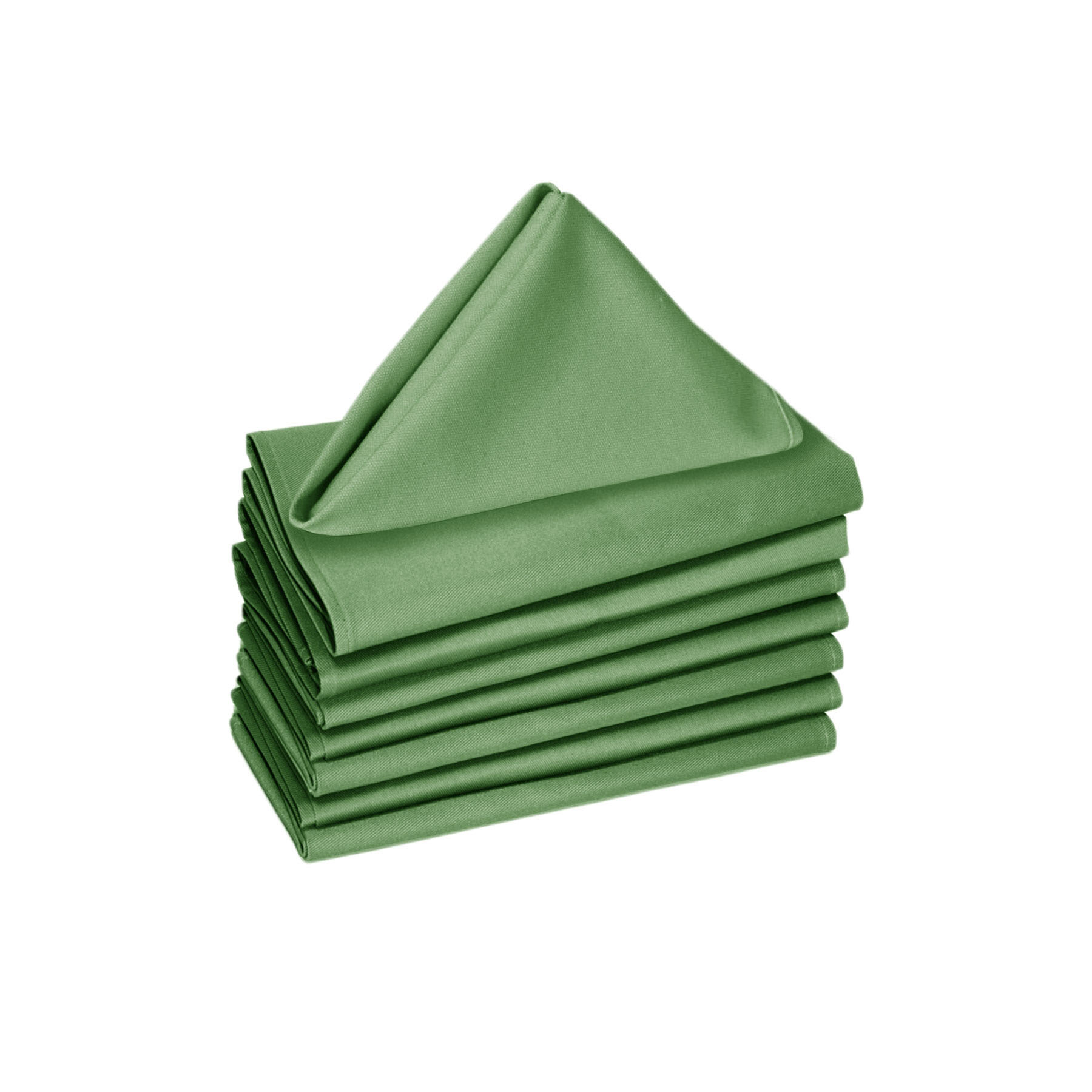 Hoydu Set of 8 Cotton OR Poly Cotton Napkins Hedge Green