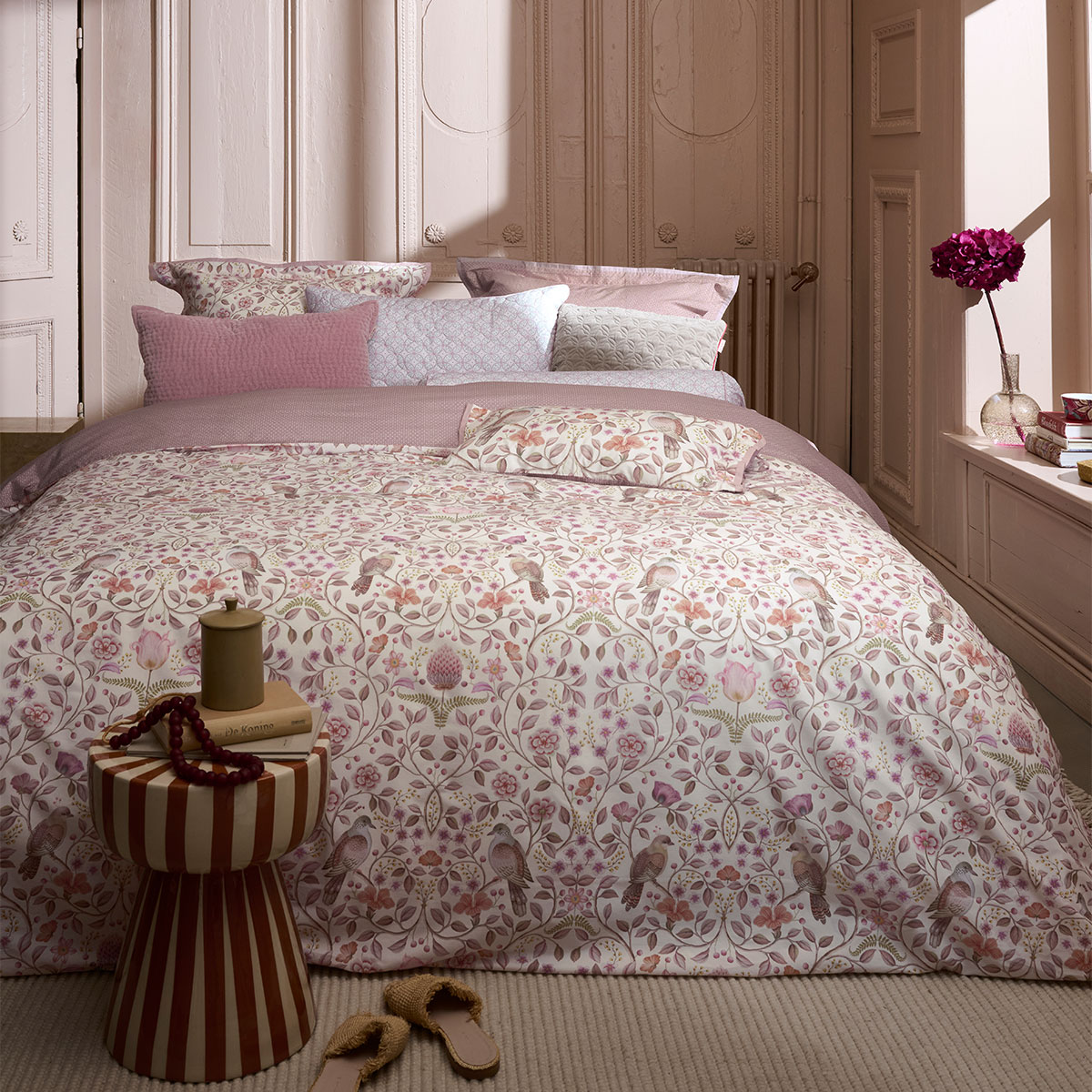 PIP Studio Garden of Dove Off White Cotton Quilt Cover Set Queen