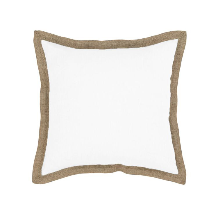 J Elliot Home Hampton Linen Filled Cushion 50 x 50 cm White