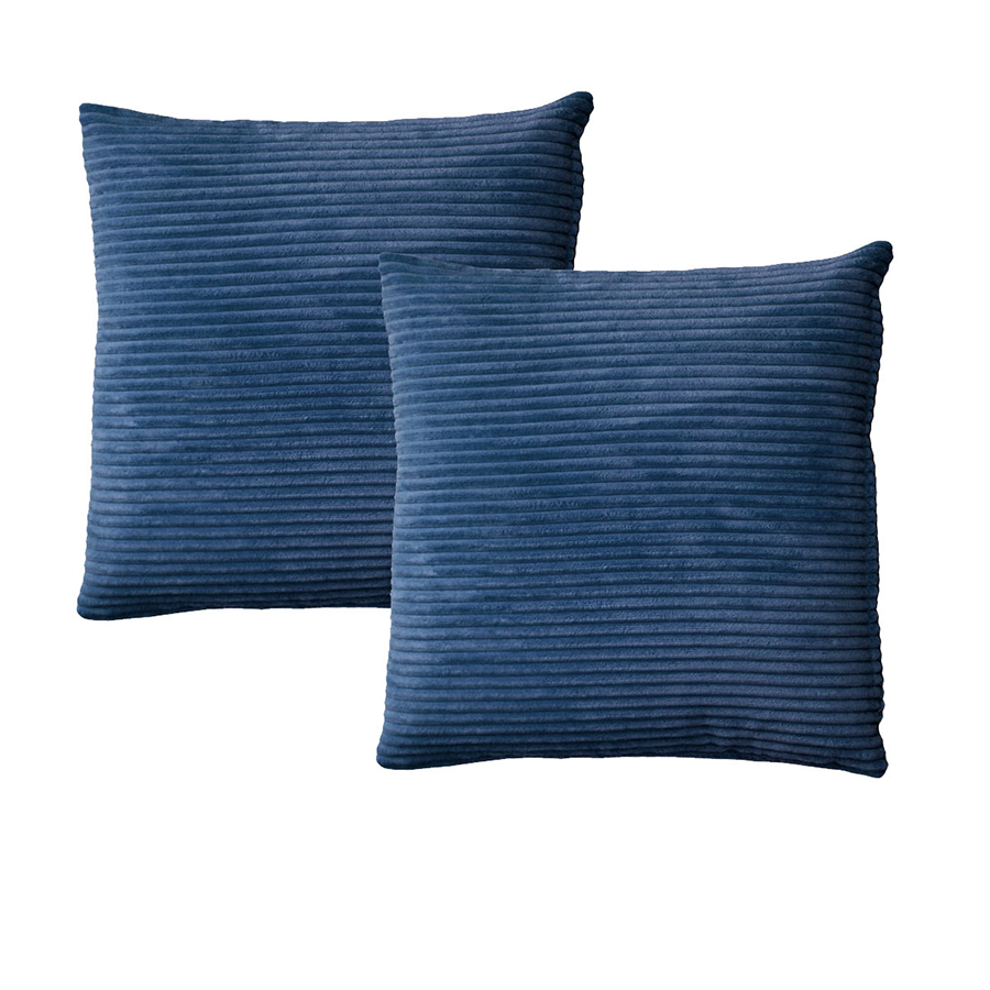 Alastairs Ruby Navy Pair of European Pillowcases
