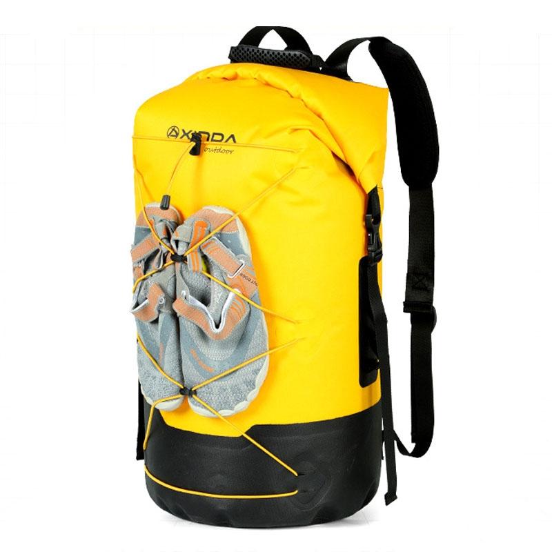 Waterproof Outdoor Stream Tracing Backpack Black 16L - Yellow-16L