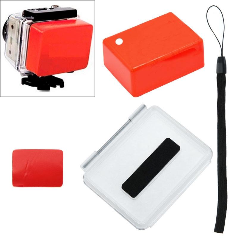 Waterproof Floaty Sponge Case for Gopro Hero4 / 3 with Adhesive Sticker and Lanyard