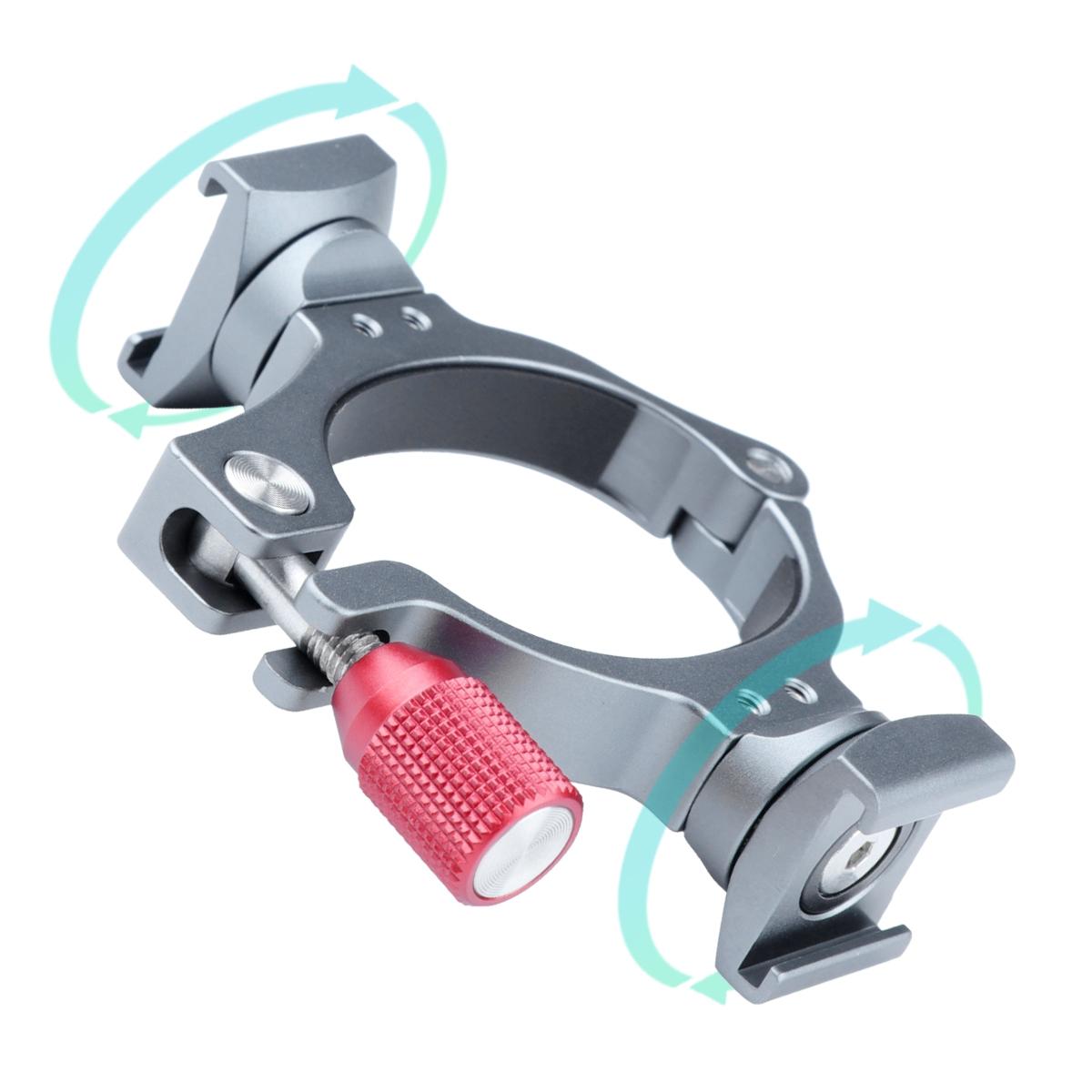 Extension Bracket with Dual Cold Shoe for Dji Om4 / Mobile 3 Stabilizer