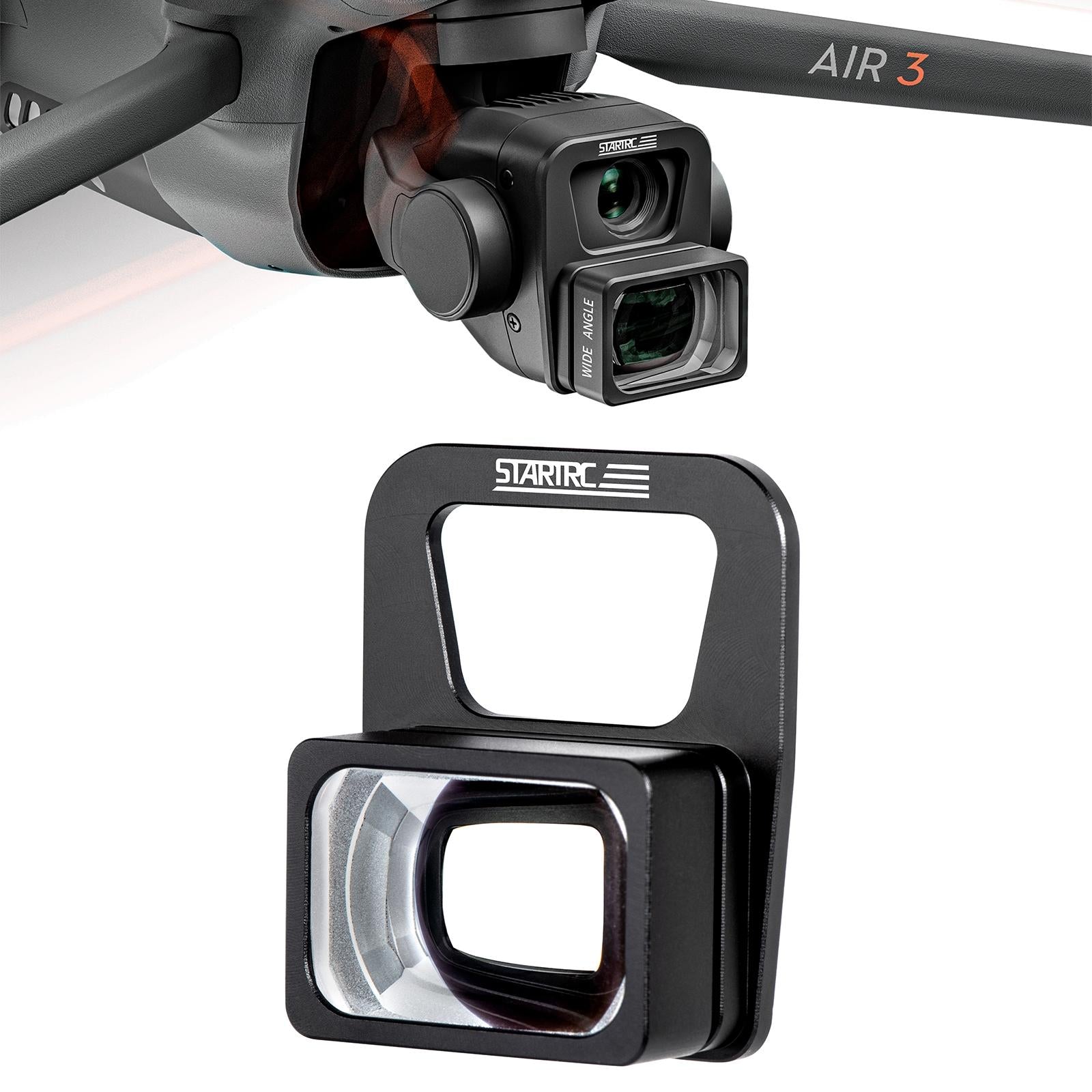 Dji Air 3 with Wide Angle Lens Filter