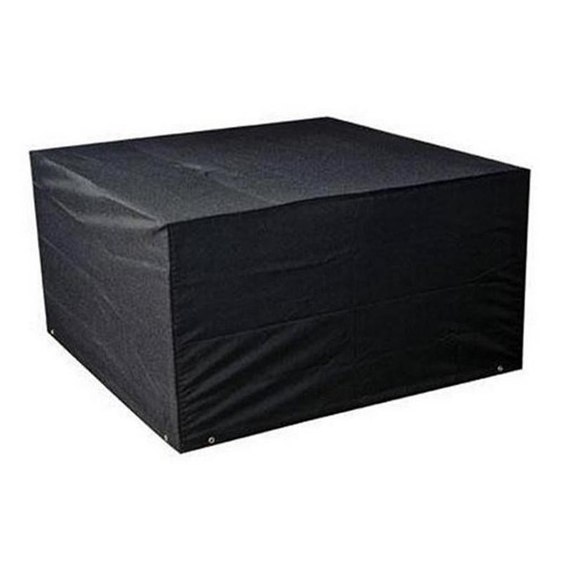 Waterproof 210d Oxford Cloth Cover for Outdoor Furniture Set - Protects from Uv Dust and Rain - 213 x 132 x 74cm - Black