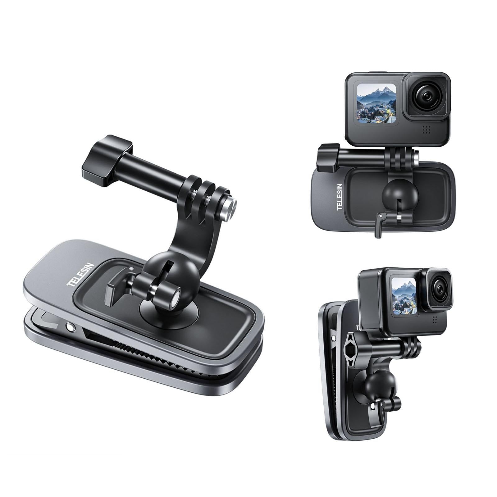 360 Degree Magnetic Backpack Clip Mount for Action Camera