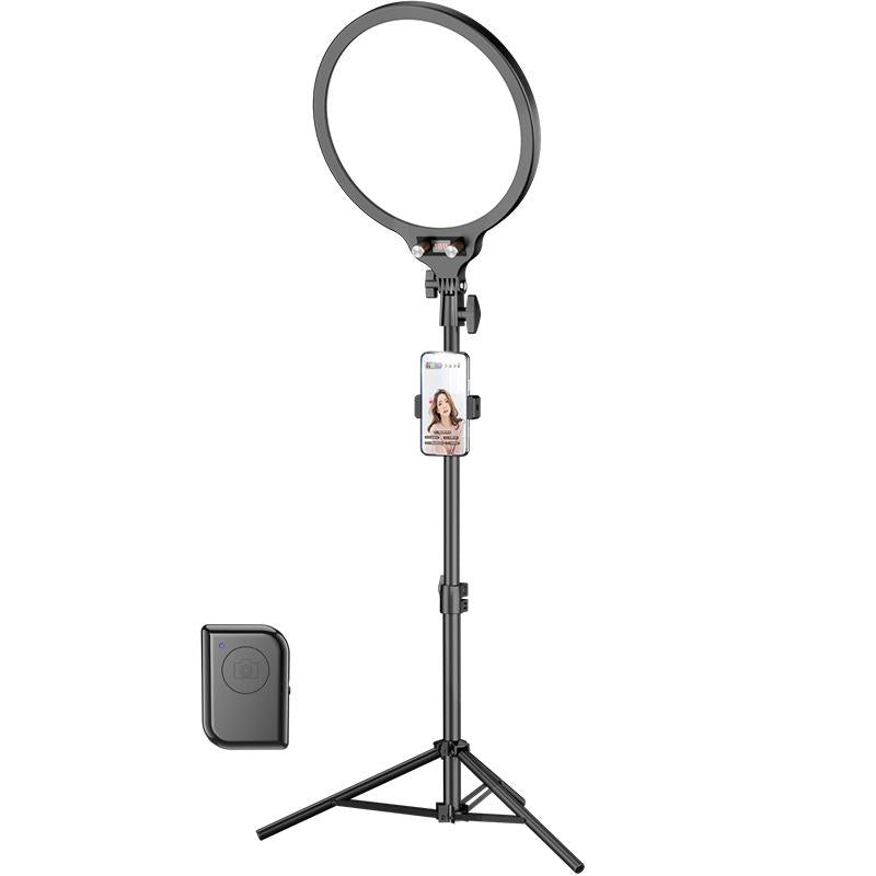 Full-screen Selfie Ring Light Tripod Set for Live Stream - 210cm Height - 210Cm Bracket With Remote Control