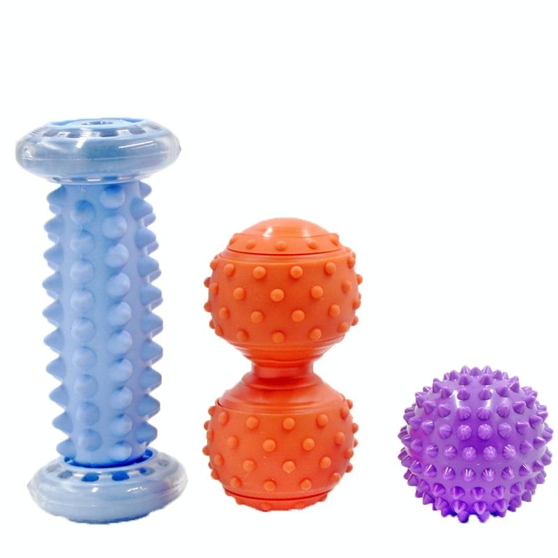 Plantar Fascia Massage Ball Set Blue Foot Bottom Bump Peanut Ball 7Cm Tattan Muscle Relaxation Fitness Hand Holding