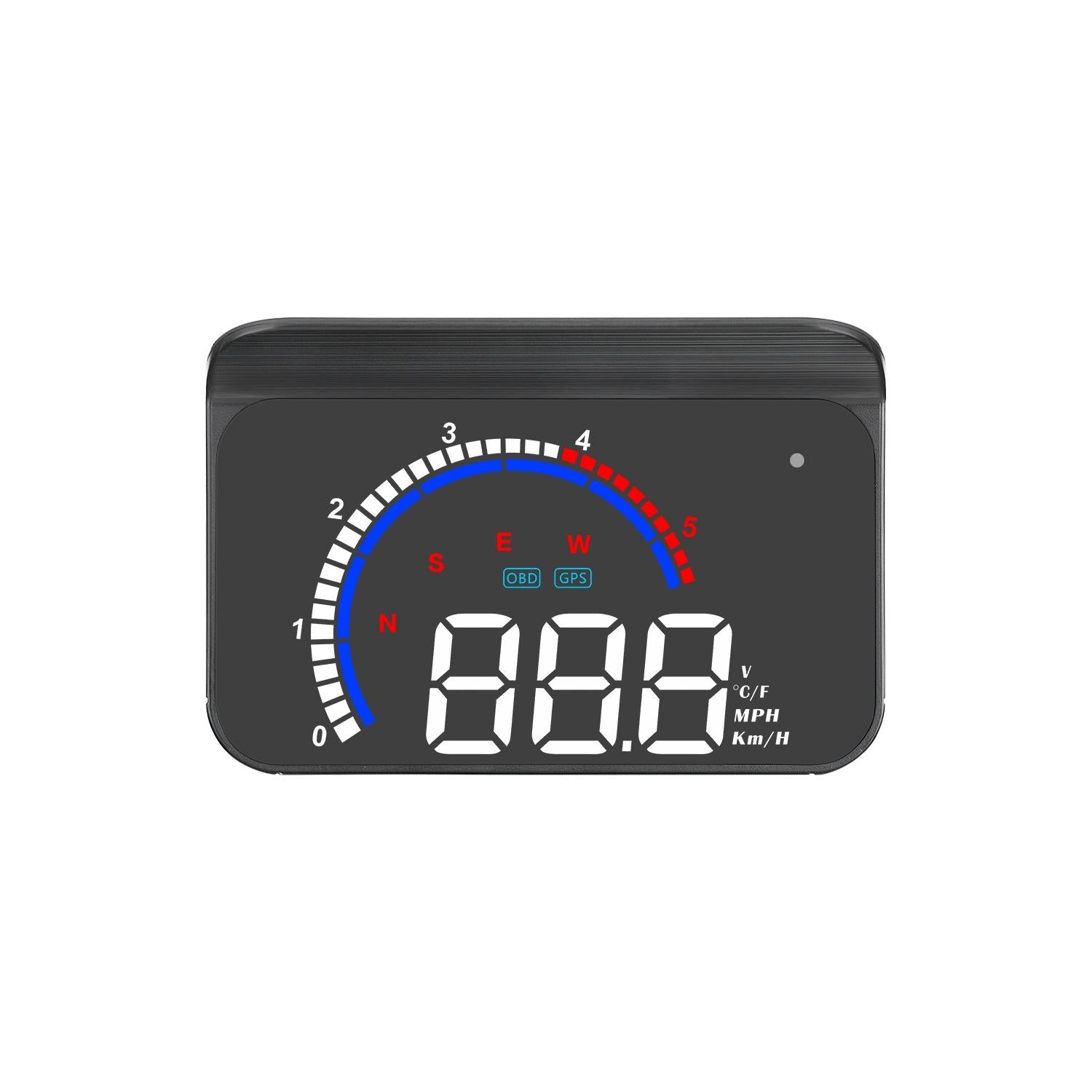 Hud Car Display Overspeed Speed Temp Alarm Obd2 + Gps