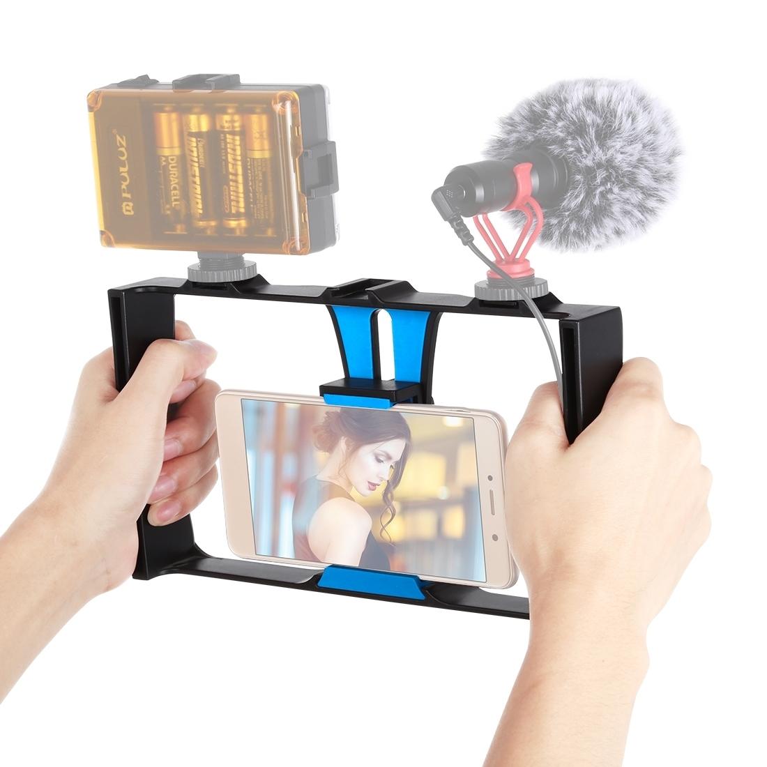Smartphone Video Rig For Vlogging And Filmmaking - Blue