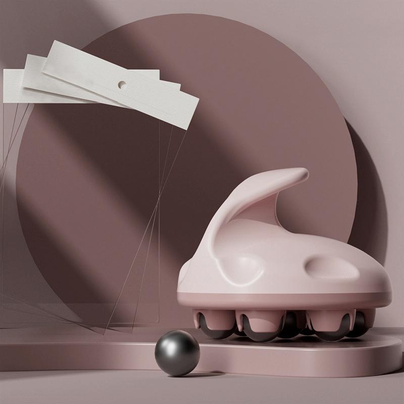 Relaxing Calf & Abdominal Massager Pink Meridian Ball