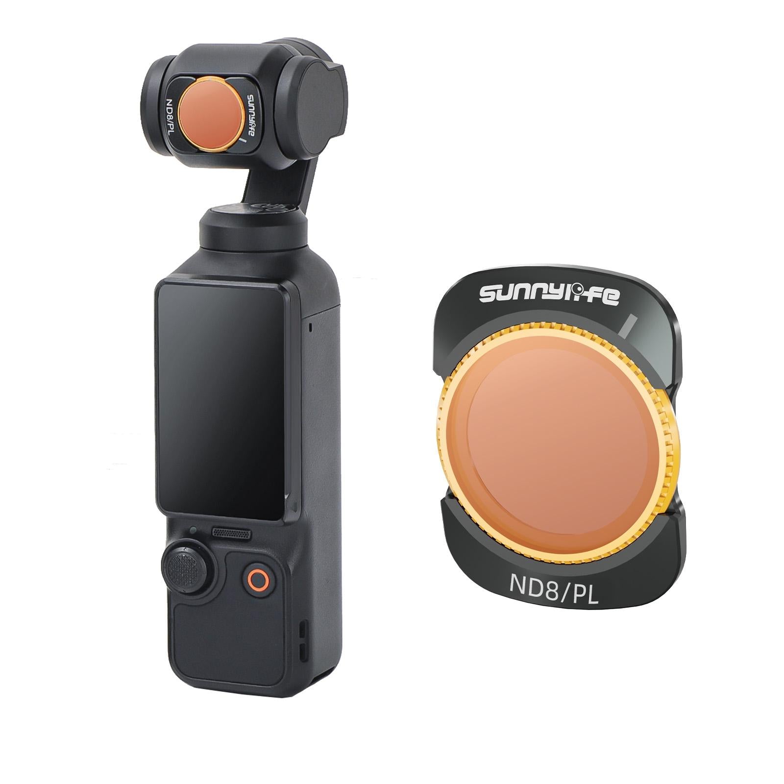 Sunnylife 3 In 1 Nd16 Camera Lens Filter For Dji Osmo Pocket No Gimbal Reset - Nd8Pl