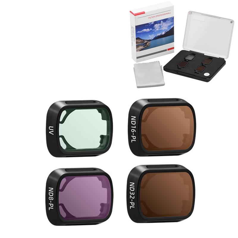 4-piece Nd Filter Set for Dji Mini 3 / 3 Pro - Nd8pl Nd16pl Nd32pl Nd64pl - 4Pcs/Set Uv+Nd8Pl+Nd16Pl+Nd32Pl