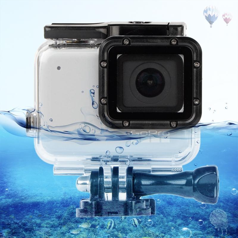 Waterproof Touch Back Cover for Gopro Hero7 - White / Silver