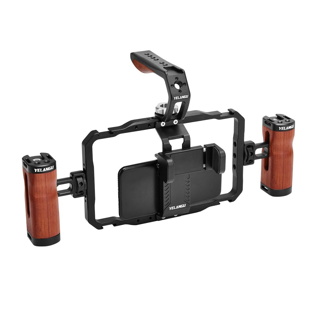 Smartphone Video Rig With Stabilizer Handles For Vlogging And Live Broadcast