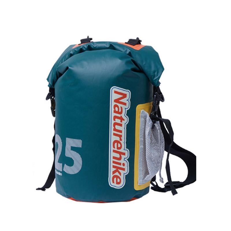 Waterproof Rafting Bag Dry Wet Separate Shoulder Pack For Outdoor Swimming 10L Green - 25L Green