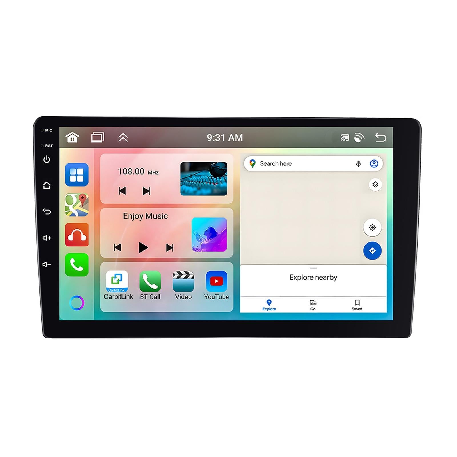 6 + 128G Android Car Bluetooth Player With Gps Navigation - Standard 7 Inch