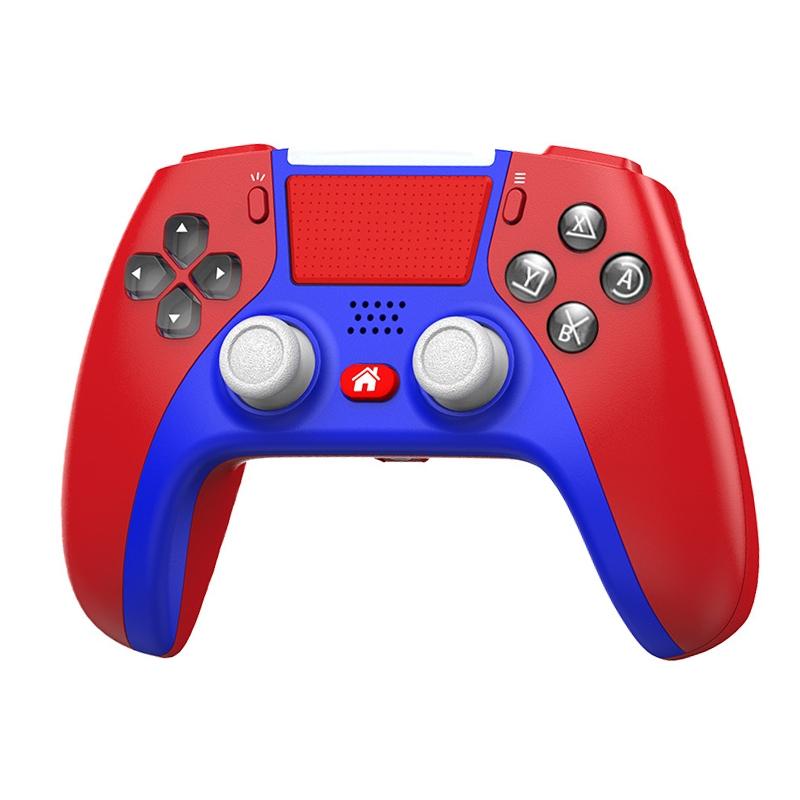 Wireless Dual-vibration Gamepad for Ps4 with Bluetooth and Six-axis Control Red