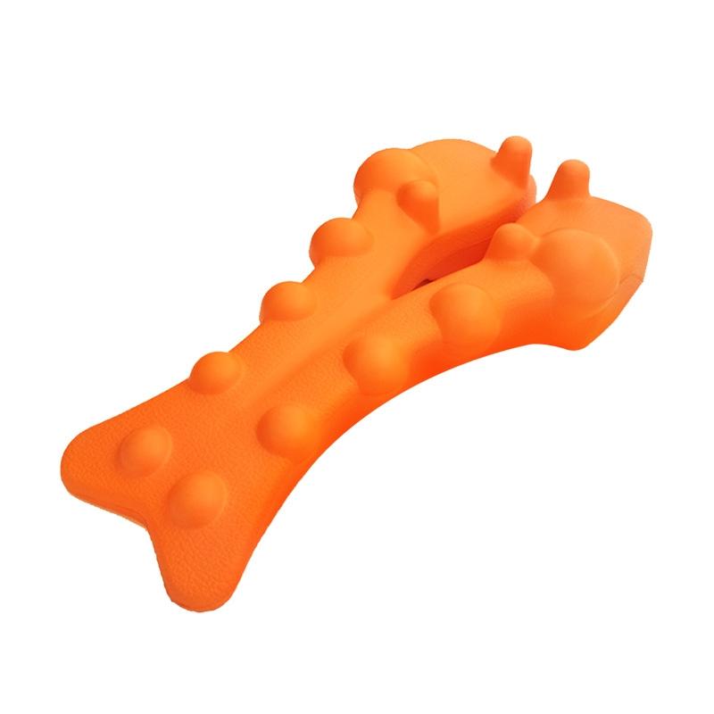 Orange Shiatsu Lumbar Massager Soothing Spine Cushion