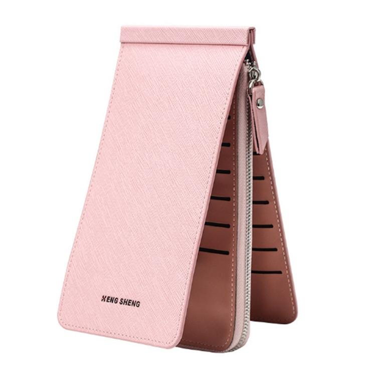 Ultra Thin Multi Card Wallet Multi Function Card Holder - Pink