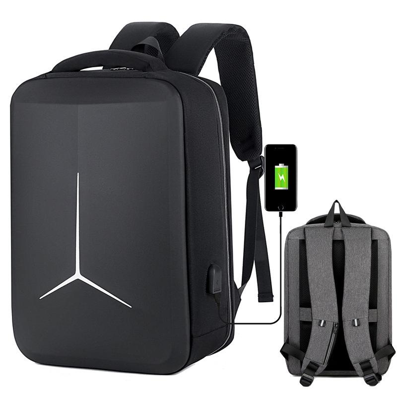 Waterproof Business Laptop Backpack with Usb Port - Multifunctional - Black - 15 Inch