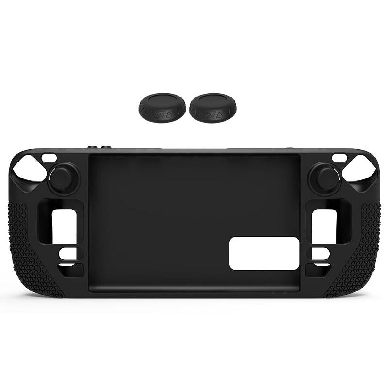 Steam Deck Silicone Cover with Button Caps - All-inclusive - Black