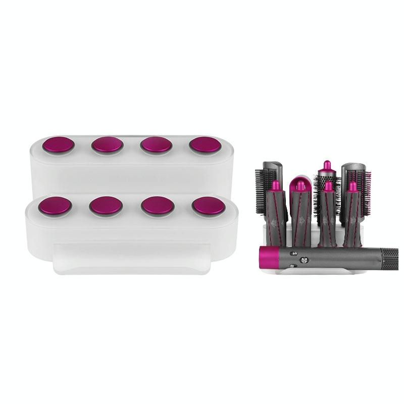 8-attachment Dyson Airwrap Storage Rack in Rose Red