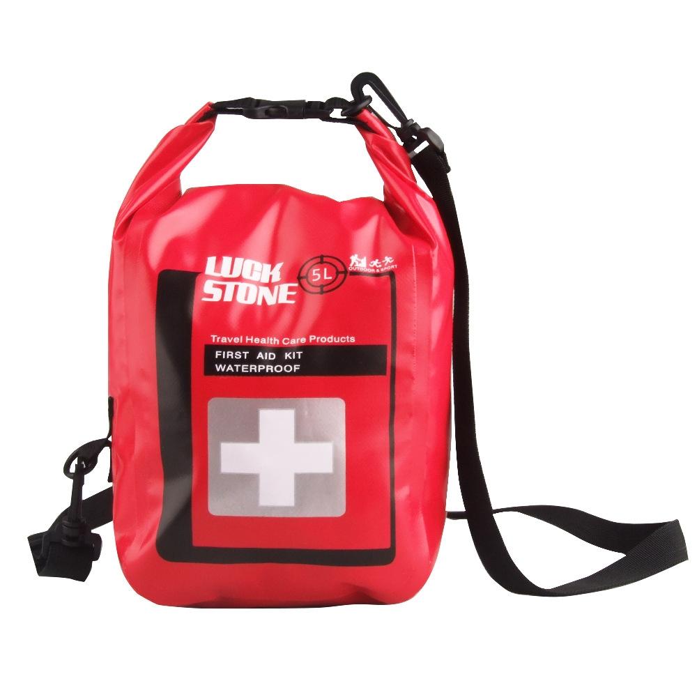 Waterproof 5L First Aid Bag For Outdoor Adventures Red