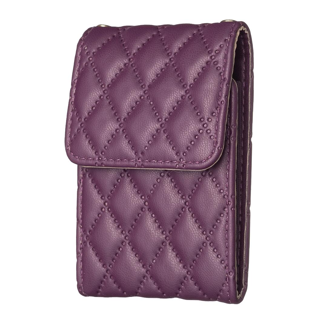 Vertical Card Bag For Mobile Phones Sticker - Dark Purple