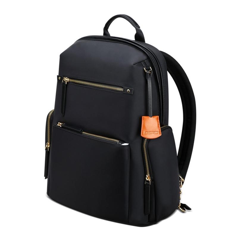 Black Anti-theft Laptop Backpack with Wear-resistant Design