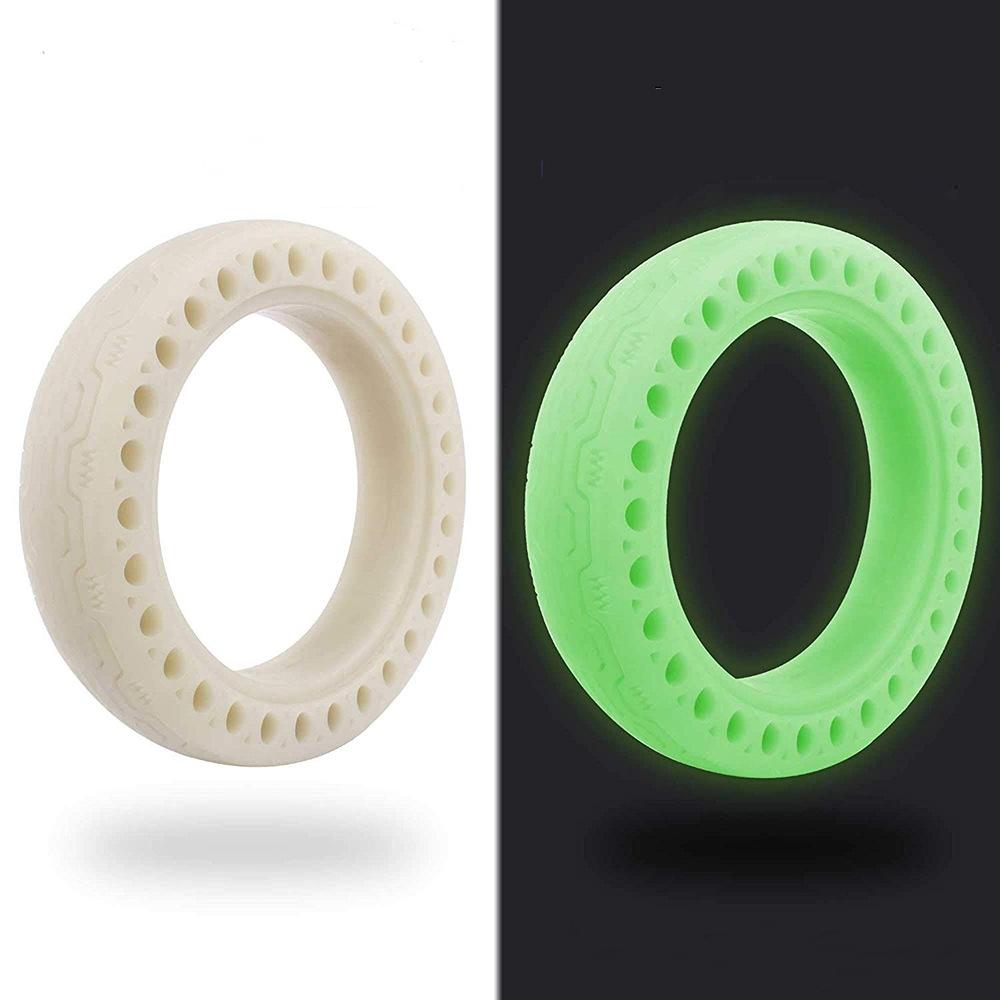 8.5 Inch Shock-absorbing Honeycomb Solid Tire for Xiaomi Mijia M365 - Fluorescent Pattern - Fluorescent Green