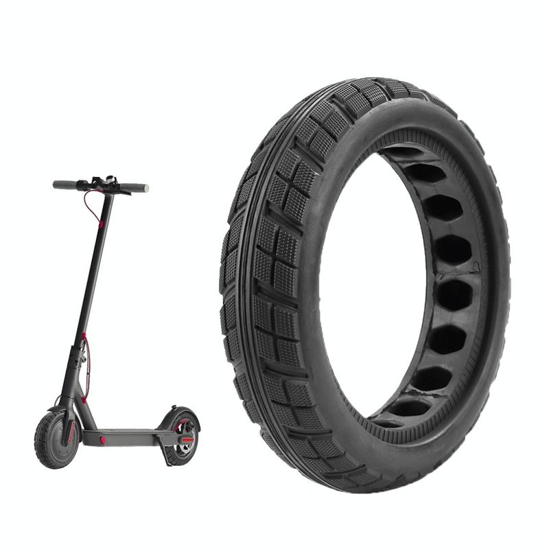 8.5 x 2.0 Inch Honeycomb Solid Tire for Xiaomi M365 Scooter - Inflatable Rubber Black