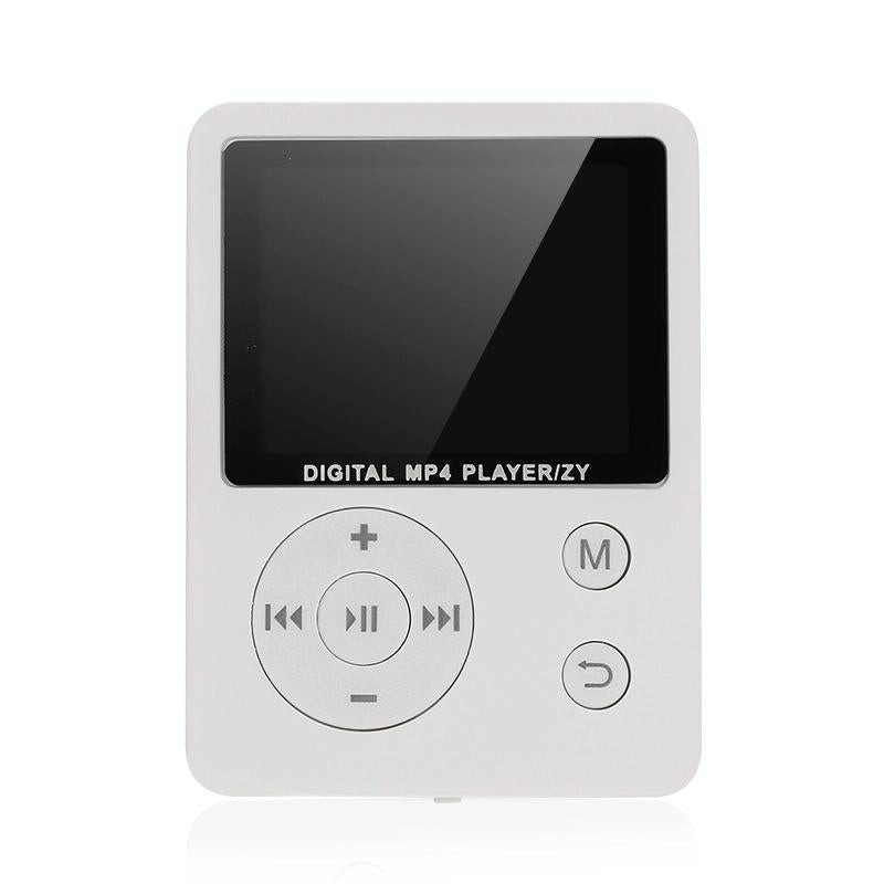 Lossless Mp4 Player With Synchronized Lyrics Round Button - White