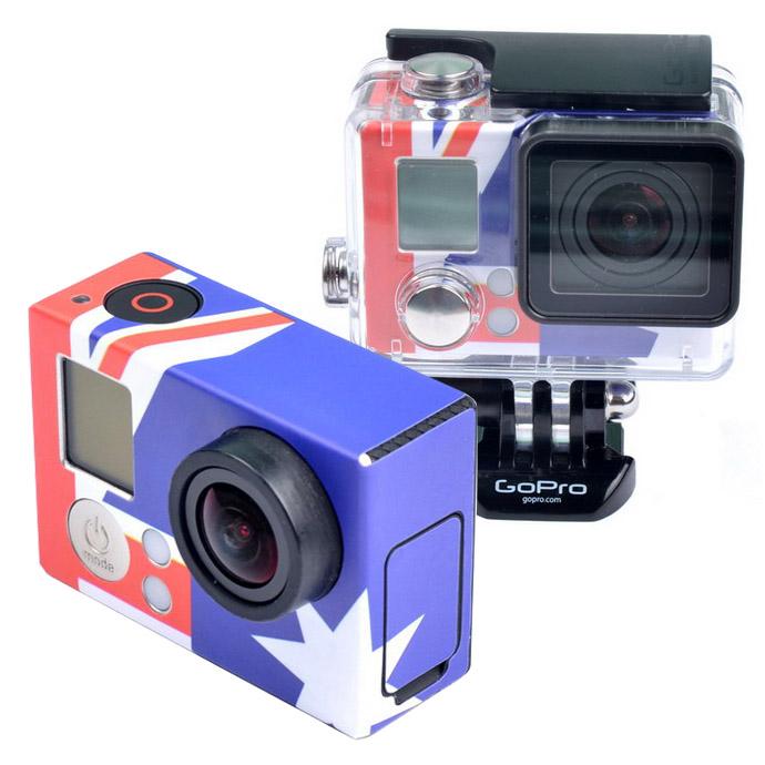 Custom Sticker for Gopro Hero3 / 3 Case - Au Flag