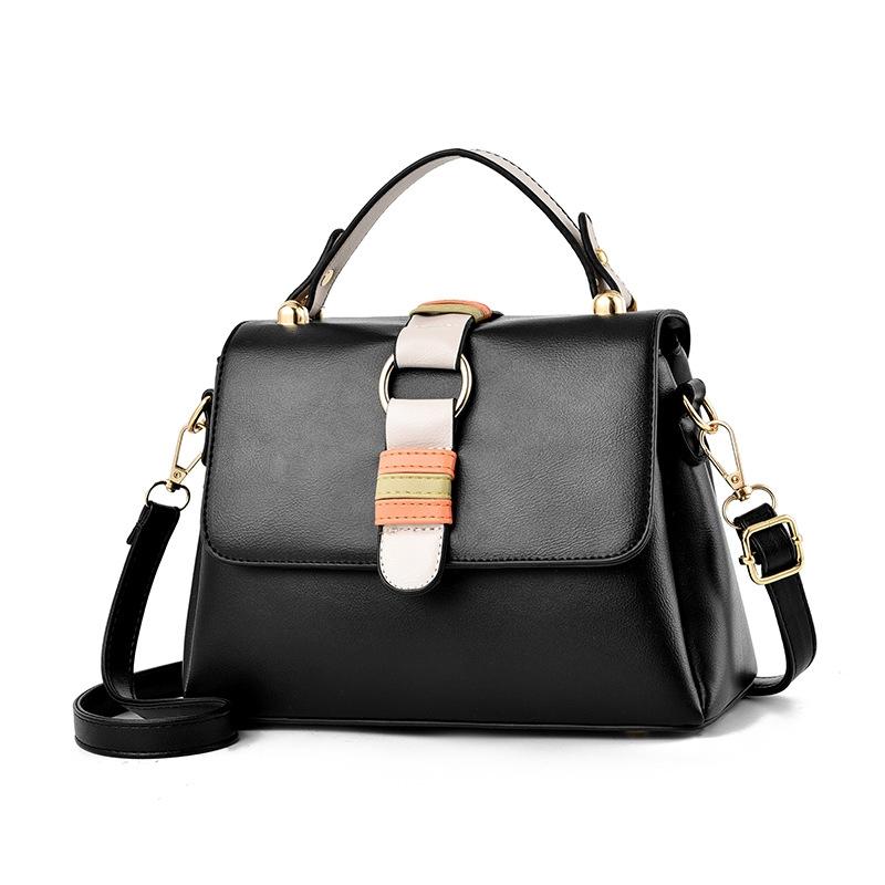 Versatile Small Square Handbag For Women - Black