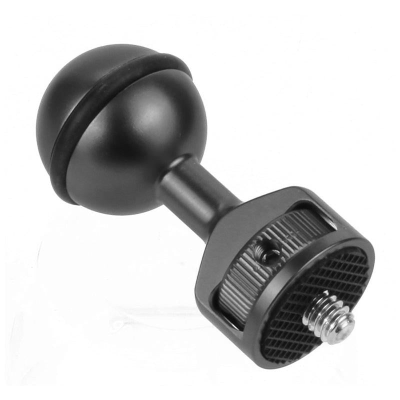 Universal 2.5cm Ball Head Clip for Action and Underwater Cameras - Black