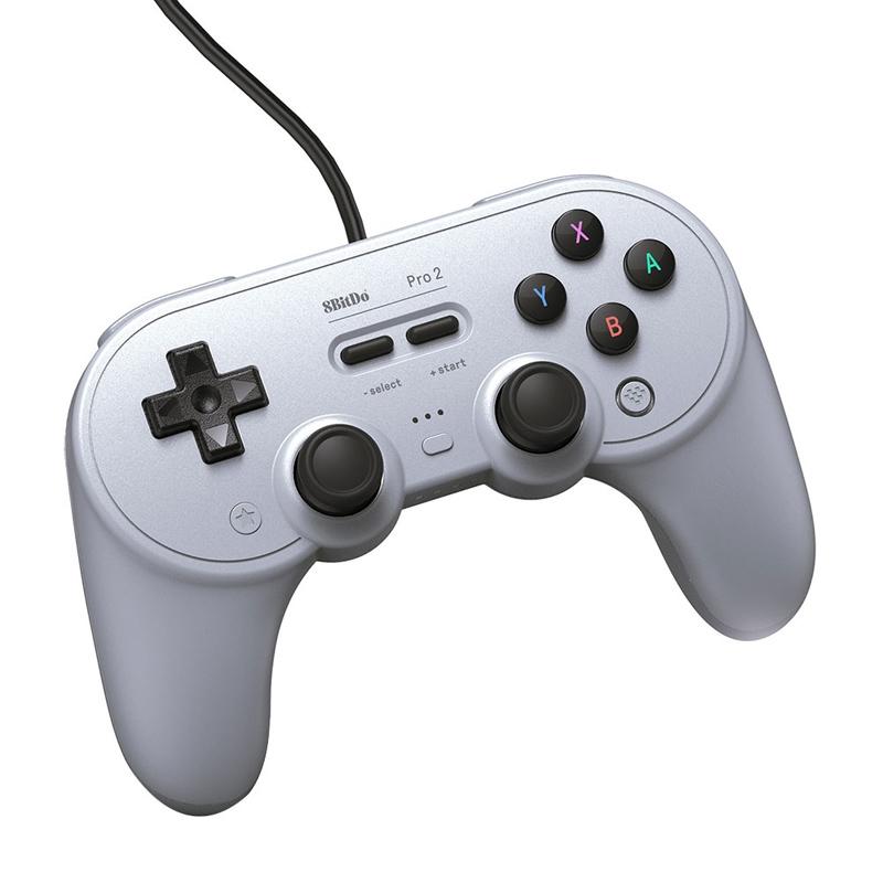 8bitdo Pro 2 Wired Gamepad for Switch - Gray