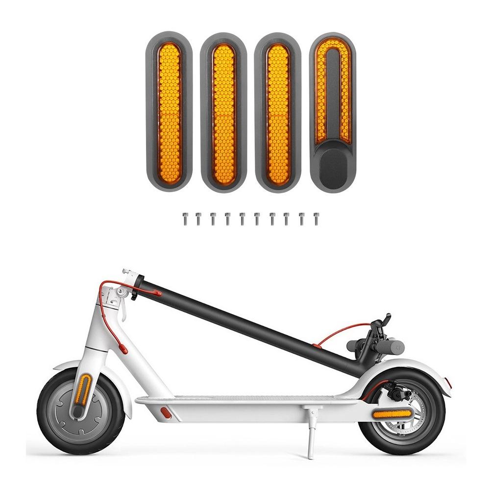 Xiaomi Mijia 1s / Pro 2 Electric Scooter Wheel Cover with Reflective Strips & Screws - Yellow
