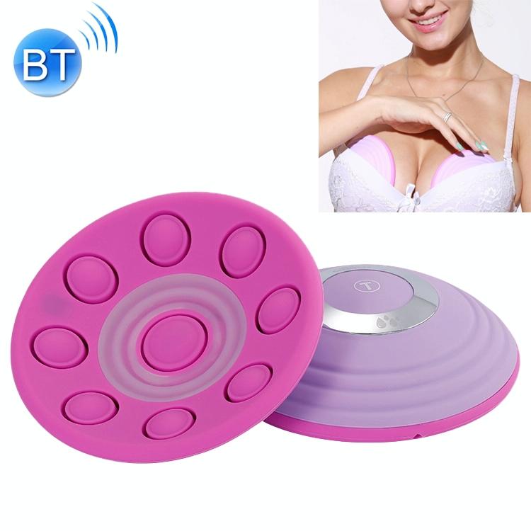 Anti-Sagging Bluetooth Breast Massager Remote Control Purple