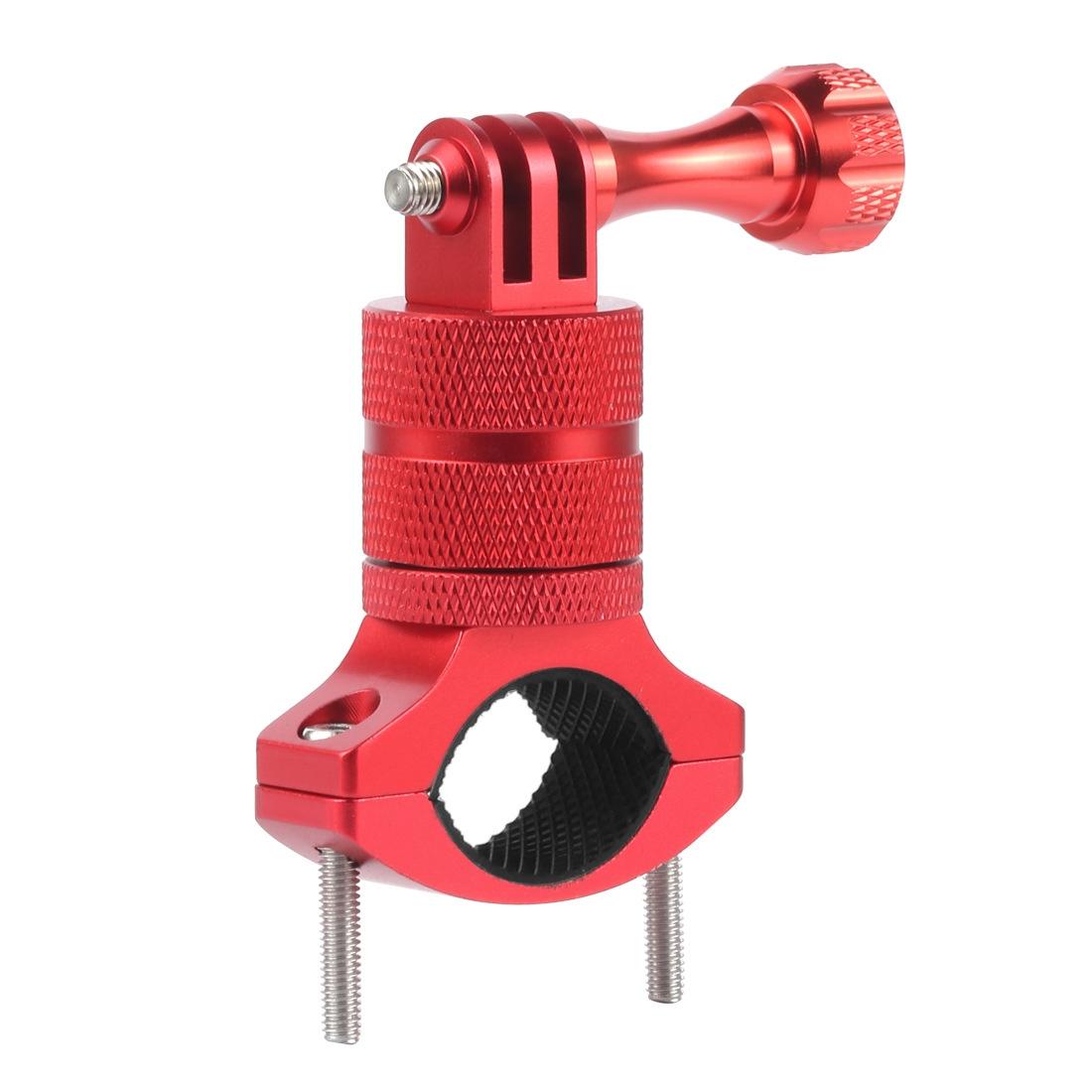 Action Camera Bicycle Mounting Bracket - Aluminum Alloy Clip - Red