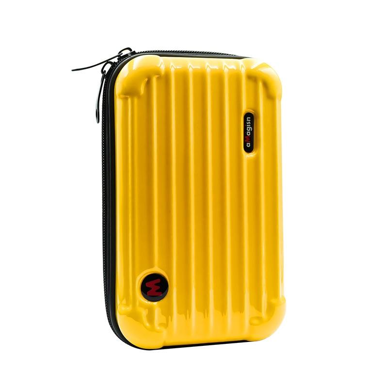 Waterproof Hard Shell Storage Bag for Amagisn - Compact Size - Yellow