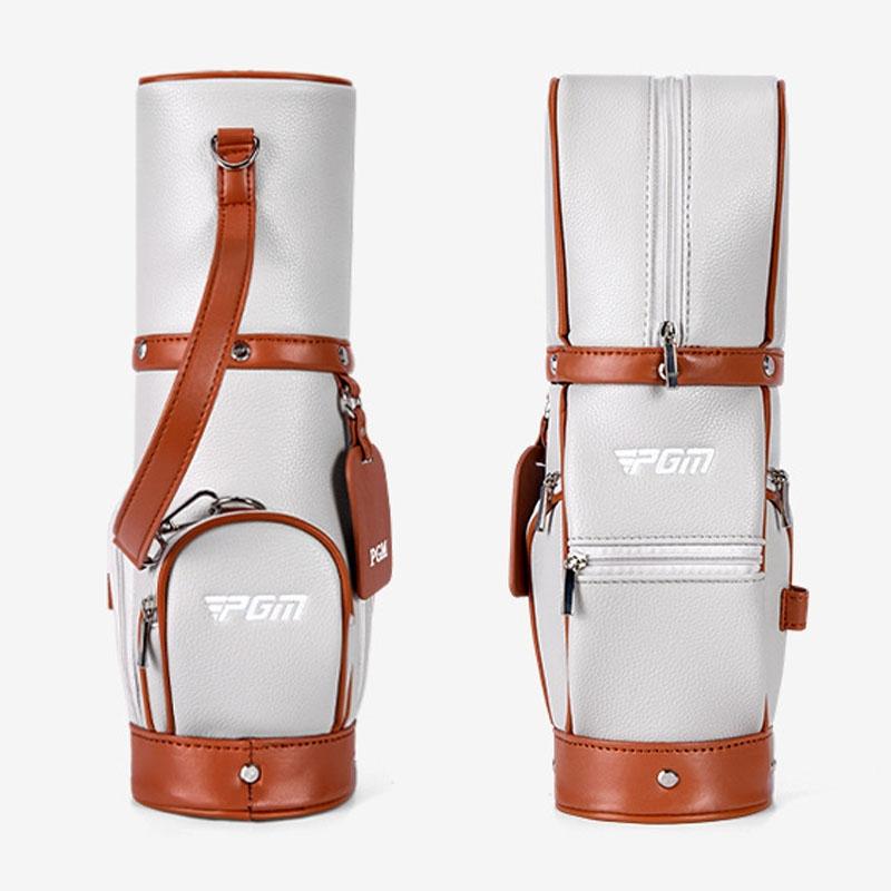 Lightweight Golf Crossbody Bag For Women Compact Mini Ball Storage Solution - Grey Brown