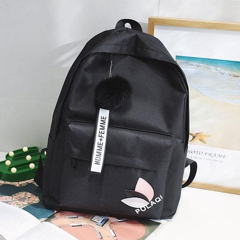 Student Canvas Backpack - Black