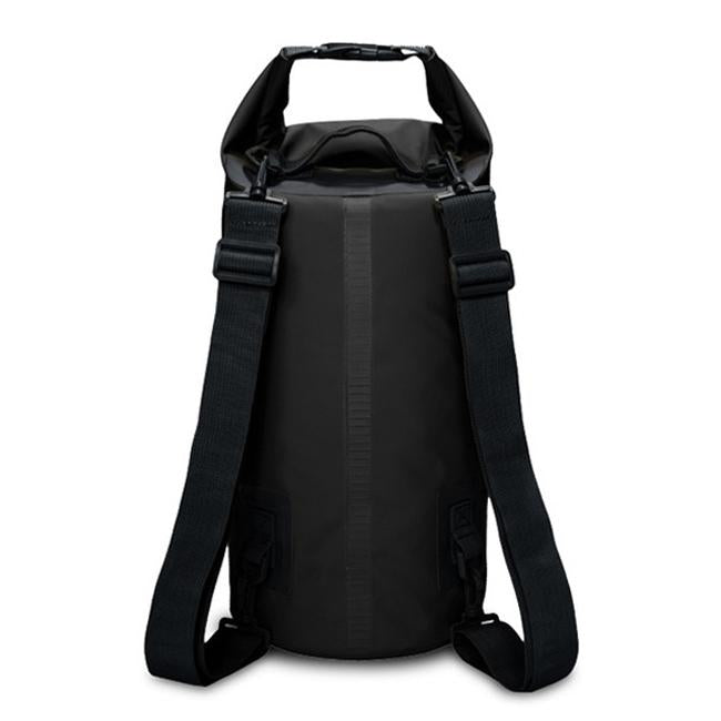 Waterproof Dual Shoulder Dry Bag 50L Capacity - Black