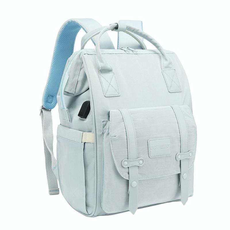Convertible Diaper Bag Backpack for Baby Care - Blue
